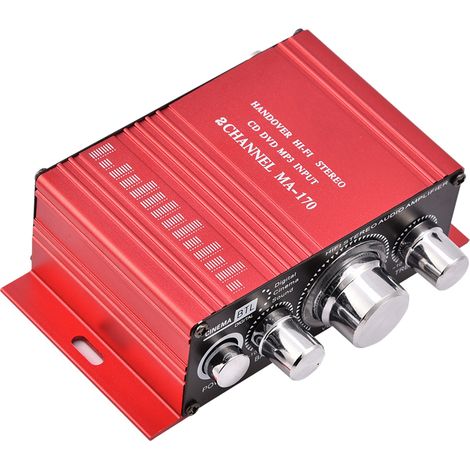 Mini 12V 2-Kanal HiFi Stereo Digital-Audioverstärker mit Bass