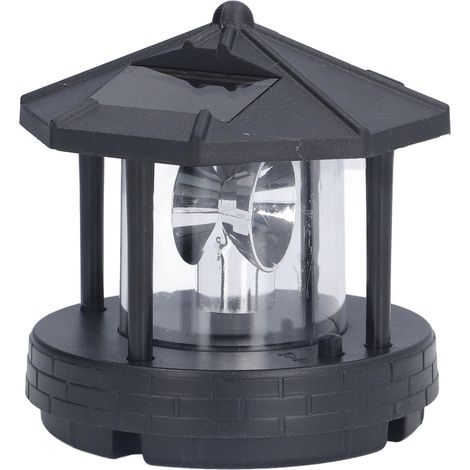 Lampe solaire LED au design unique en forme de tour, rotation à 360°, économie d'énergie, installation facile, lampe d'extérieur (1/5)