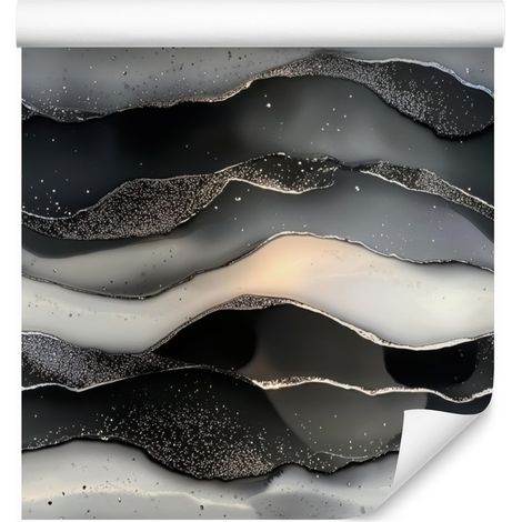 Papel pintado Tinta grafito y gris, fondo gris 50x1000 cm (1/5)