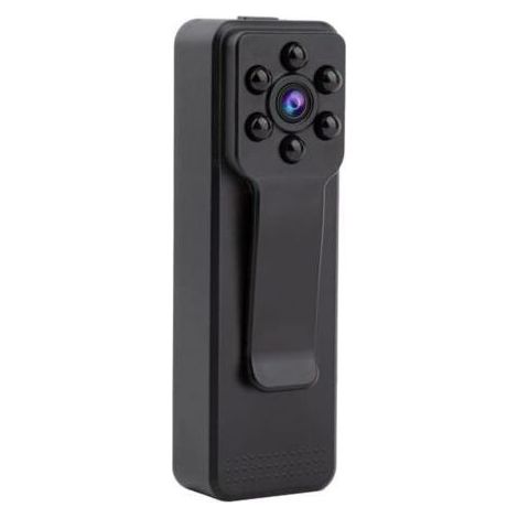 Caméra HD 1080P montée sur le corps - Portable et facile à utiliser - Enregistreur vocal intégré - Noir (1/4)