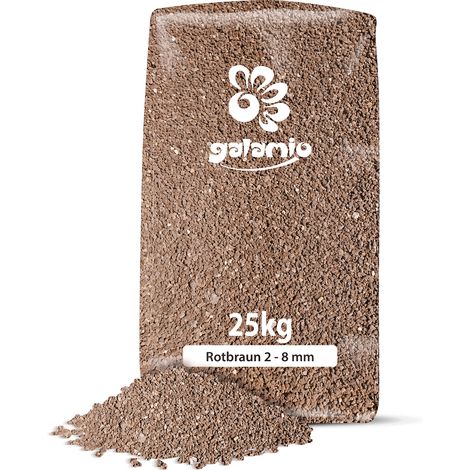 Galamio Lavamulch Rotbraun 2 - 8 mm 25kg x 12 Sack 300kg (1/5)