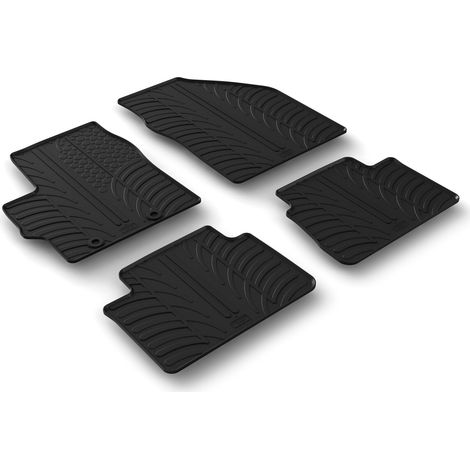 Set tappeti su misura in gomma - compatibile per Toyota Yaris 5p (09/2012/23) anche ibrida - Toyota Yaris Cross 5p (09/21) anche ibrida - Mazda 2 Hybrid 5p (12/21) automatico - Toyota Yaris 5p (01