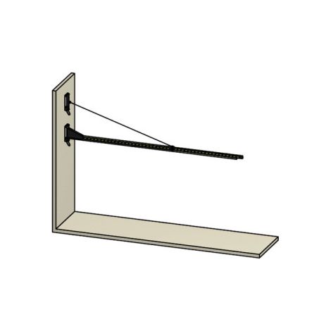 Brazo basculante de pared para cortinas y láminas KEMPER                                             6000 mm