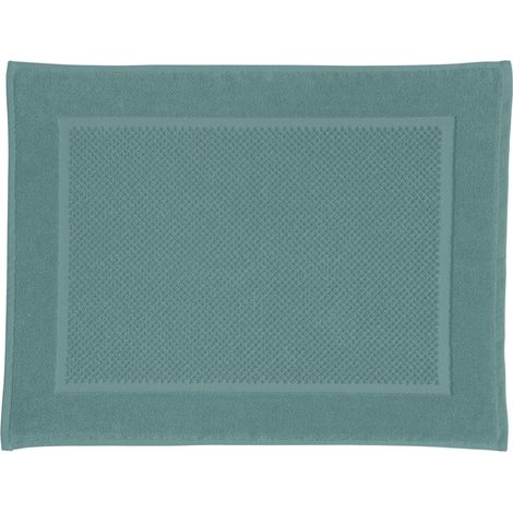 Tapis de bain uni en coton éponge Oeko-Tex 50x70cm (1/3)