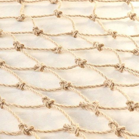 Filet pour plantes grimpantes, Naturelles Ficelle Jute Corde Filet à Plantes Grimpantes pour Plantes Grimpantes Haricots Fruits, Maille Murale Photo Suspendue Rétro (2m x 5m) (1/5)
