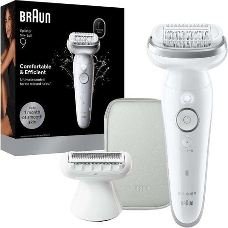 Depiladora eléctrica - BRAUN - SES9-030 - 2 modos - 50 min - Impermeable - Blanco (1/5)