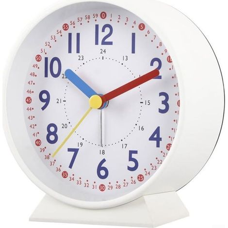 Réveil silencieux de chevet sans tic-tac, analogique phosphorescente pour table de bureau