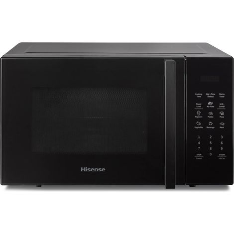 Hisense Forno Microonde Elettronico, Capacità 23 L, Potenza 800 W, Grill Potenza 1000 W, Display Led con Comandi Touch, Nero (1/4)