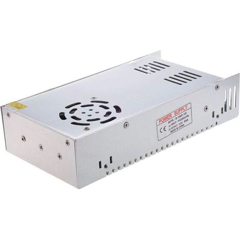 Stabilisierter 220-V-Transformator, 12-V-Trimmer-Netzteil für LED-Kameras, 30 A, Beleuchtungsnetzteil – Crezuo