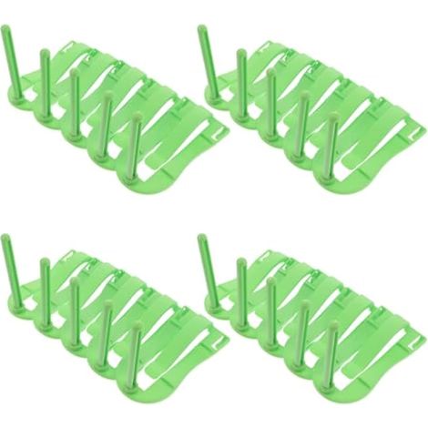 20 Pièces Lot de Pinces Nourriture pour Cage à Oiseaux Support Perchoir Antidérapant pour Fruits et Légumes Accessoires Multifonctions pour Perruches et Perroquets Clips Faciles à (1/5)