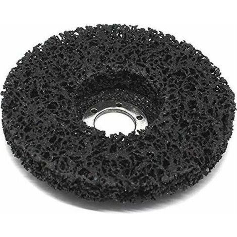Reinigungsscheiben für Winkelschleifer, Durchmesser: 125 mm, Guazhuni 2er-Pack (schwarz) - Crezuo