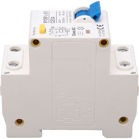 Disjoncteur Différentiel 20A 1P+N 230V, Protection Fuite de Courant, Boîtier PA66 Ignifuge pour Maison (1/5)