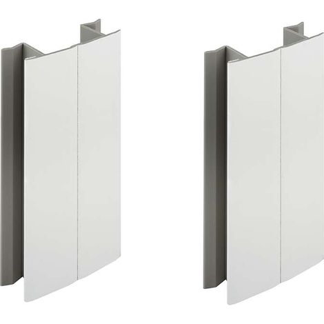 Cyclingcolors – Plinthe de finition de cuisine 150mm blanc mat – Jonction multi angle angulaire – Raccord connecteur PVC pour meuble