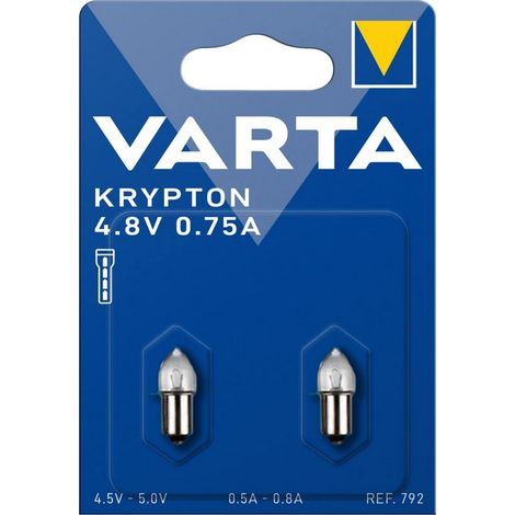 Ampoule Krypton culot lisse 4,8V - VARTA - 2-48080TO