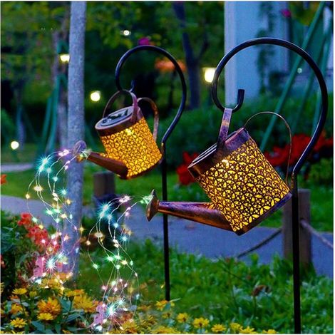 Arrosoir Lumineuse Solaire - TTLIFE - Étanche - 60 LED - Décoration Jardin - Rétro (1/5)
