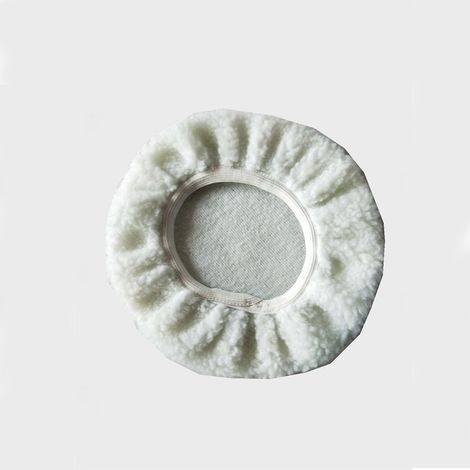 6 pièces tampon de polissage, fourrure réutilisable pour polisseuse 125-150 mm, microfibre dégraissante, pour automobile et meubles