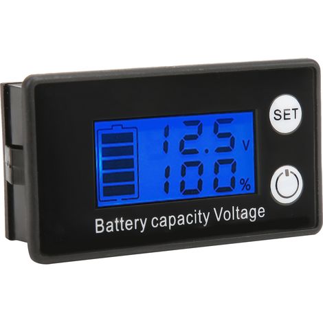 2-Draht-LCD-Batteriespannungsanzeige mit Ladeprozentanzeige für 768V Lithium-Bleiakkus (blaue digitale Hintergrundbeleuchtung) (1/5)