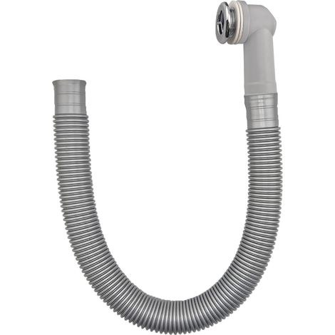 Kit de Trop-Plein pour Eviers en Céramique, Tête de Trop-Plein avec Tube de 450 mm, Diamètre 29 mm Interface Ronde, pour des Ouvertures de 21-23 mm (1/5)