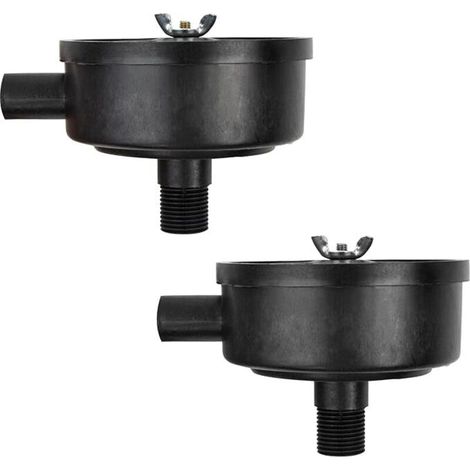Lntyq Filtre Silencieux Compresseur D'air Accessoires, à air Comprimé 1/2" 20mm Male Filetage Plastiques Coque Air Compresseur Silencieux Filtres pour Les Chaudières à Compresseur D'air 2 Pièces