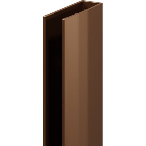 Pacco 8mm Brushed Bronze 1850mm Decorative End Profile