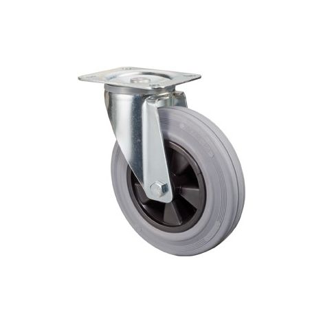 Ruedecilla caucho 160 mm KU