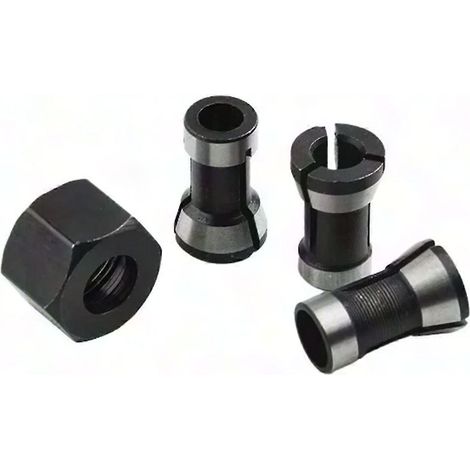 Ensemble de mandrins pour défonceuse électrique (pièces) - Fraises de 6 mm, 8 mm et 6,35 mm (1/5)