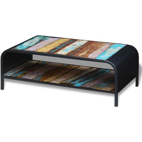 Maison Exclusive - Couchtisch Altholz Massiv (1/5)