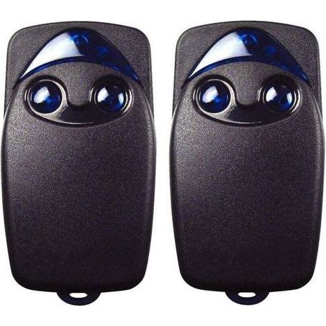 2 x télécommande de porte de garage électrique Flo2r-s 433,92 MHz à 2 boutons, compatible avec la télécommande de porte de garage Nice Remote (1/5)