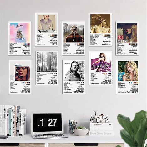 Lot de 12 Affiches Taylor Swift Album Cover Décor Murale Art Poster Cadeau Fan TS Swiftie Music Lover (1/5)