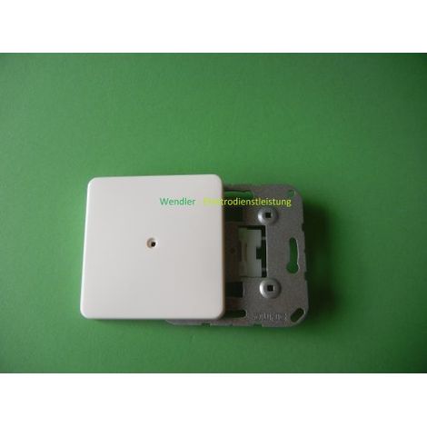 JUNG CD590AWW Placa Central con Salida de Cable, Duroplástico (Resistente Al Rayado) Brillante, Blanco Alpino