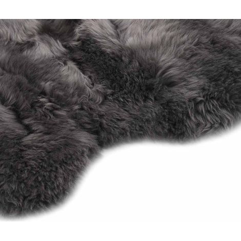 Maison Exclusive - Tapis en peau de mouton 60 x 90 cm Gris clair (1/4)