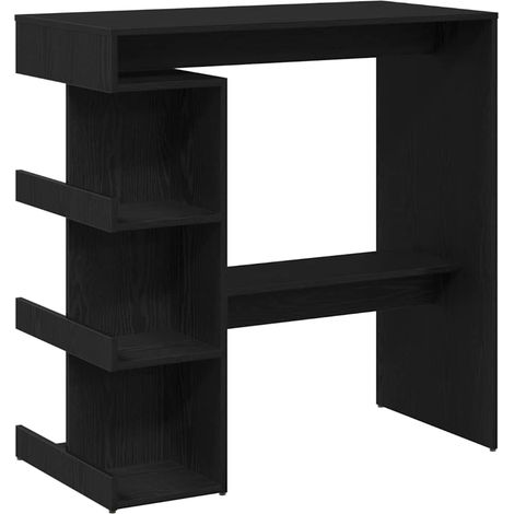 Maison Exclusive - Mesa de Bar con estante Roble Negro 100 x 48 x