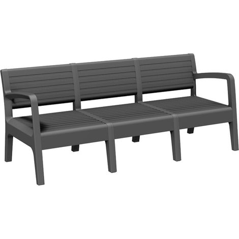 Mueble de jardín Shaf miami 3 plazas resistente a UV fácil montaje (1/3)