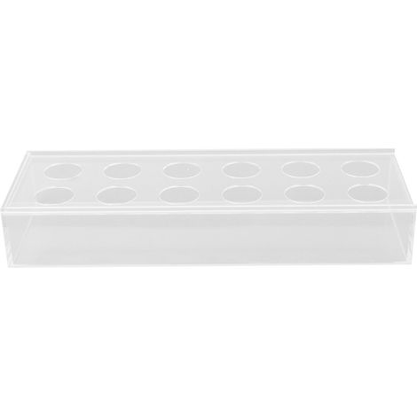 Vase rectangulaire à fleurs en acrylique transparent, 12 trous, idéal pour décorer une table à manger, un mariage ou une fête. (1/5)