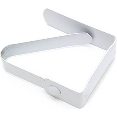 50 x FERMATOVAGLIA LACCATO BIANCO 40X50 MM
