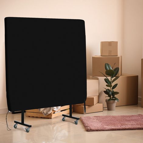 Telo di copertura per tavolo da ping-pong con cerniera resistente ai raggi UV e copertura impermeabile, nero (1/5)