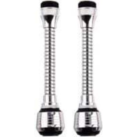 2 Pièces Rallonge Robinet,Filtre D'extension Pivotant,Extension de Douche de Robinet,360°Réglable Bec Diffuseur Filtre, Deux Modes Réglable,pour éviers de Cuisine, Salle de Bain (1/4)