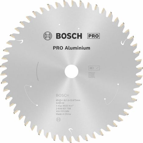 Bosch PRO Aluminium cordless Kreissägeblatt, 165 x 1,8 x 15,875 mm