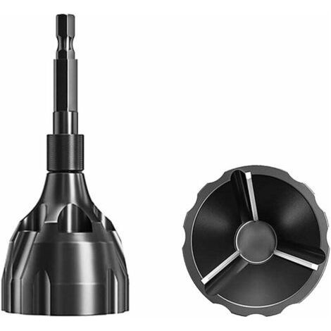 2 Pieces Deburrer 3-19mm External Chamfer Deburring Tool with Tungsten Steel Blade Chamfering Deburring Drill Bit for Copper/Plastic/Brass/Steel (1/4)