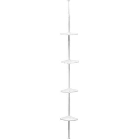 Columna telescópica tubo metálico + 3 estantes ps - blanco - Tendance (1/3)