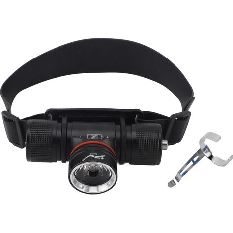 Lampe frontale de plongée, étanche IPX68, 1200 lm, 3 modes d'éclairage, étanche jusqu'à 80 m, idéale pour la plongée en apnée et la pêche. (1/5)