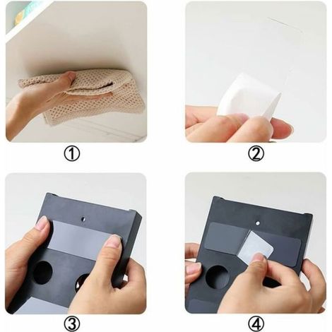 Porte-Verre À Vin - En Plastique Résistant - Pour Cuisine Et Cave À Vin - Fixation Adhésive Sans Perçage - 2 Pièces (1/5)