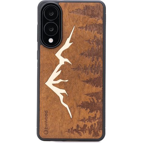 Coque en bois Bewood pour Samsung Galaxy S25 Edge MOUNTAINS IMBUIA (1/5)