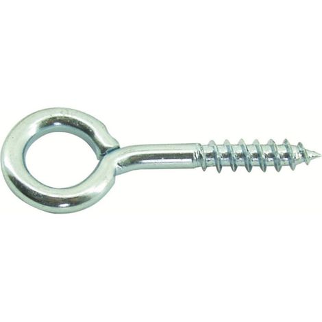Schraubhaken aus verzinktem Stahl 4x30mm, 6 Stück.