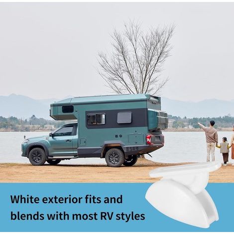 Cerradura de puerta - blanca - soporte de puerta - autocaravana caravana barco - camping - 2 piezas (1/4)