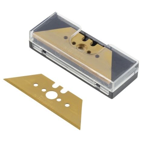 Wolfcraft 5 profi trapézových břitů TiN 0,65x61 mm v boxu, 4-5ti násobná životnost 4173000