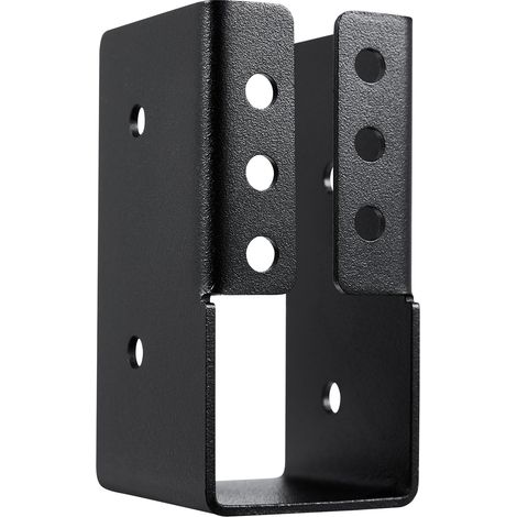 Mophorn Soporte para vigas con brida oculta y tornillos, ideal para exteriores, fabricado en acero ligero para vigas de 49 x 92 mm, perfecto para columpios, vallas y toboganes de madera, 12 unidades (1/5)