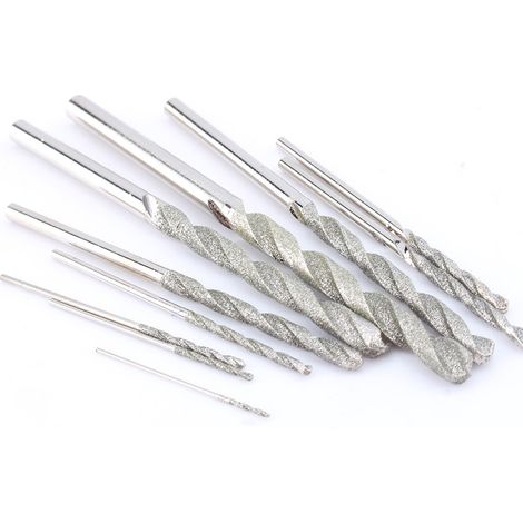 10-teiliges Diamantbohrer-Set für Glas, Fliesen und Stein (0,8–4,0 mm) (1/5)