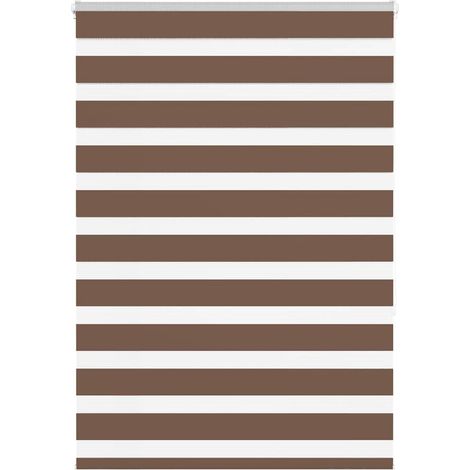 Doppelrollo Braun 105x150 cm Stoffbreite 100,9 cm Polyester