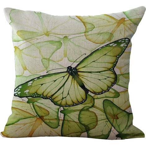 Housse De Coussin En Coton Et Lin Motif Animal Pour Salon Chambre Voiture 45x45cm (1/2)